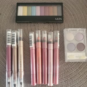 NWT ULTA LOT OF EYESHADOW, LIP LINER AND SHADOW PENCILS